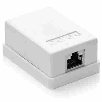 kwmobile Netzwerk-Adapter, 2x Netzwerkkabel Splitter Anschlussverdoppler - Netzwerk LAN Anschluss Verteiler - T-Adapter LAN-Kabel - RJ45 Stecker auf 2x RJ45 Ethernet