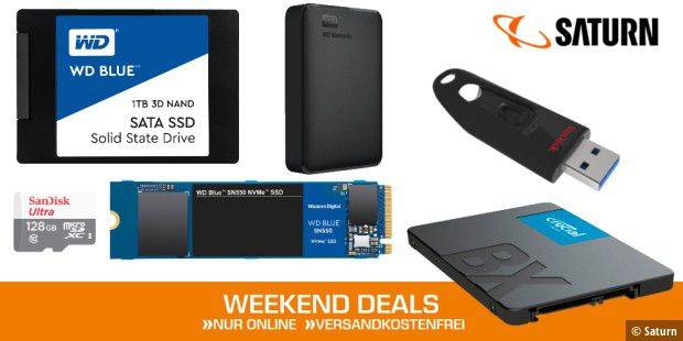 Weekend-Deals: Günstige SSDs + weitere Mega-Angebote bei Saturn