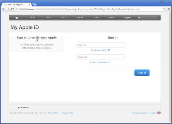 Hacker missbrauchen EA-Website für Apple-ID-Phishing