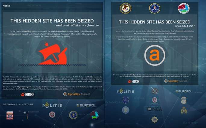 Darknet: Behörden schalten AlphaBay und Hansa Market ab