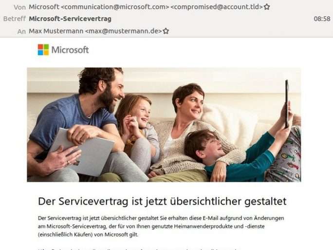 Emotet: CERT-Bund warnt vor gefälschten Microsoft-Mails
